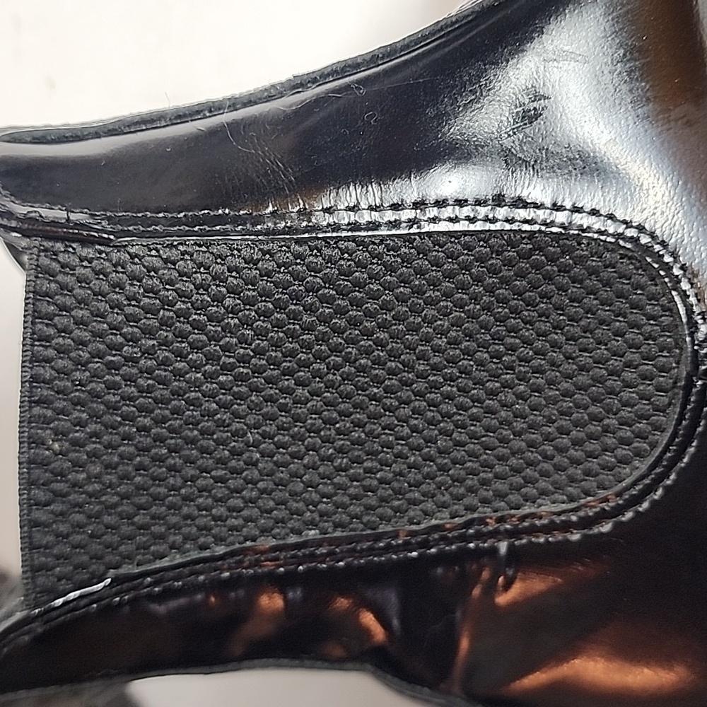Dr. Martens Black Patent Chelsea Combat Boots - Picture 7 of 13